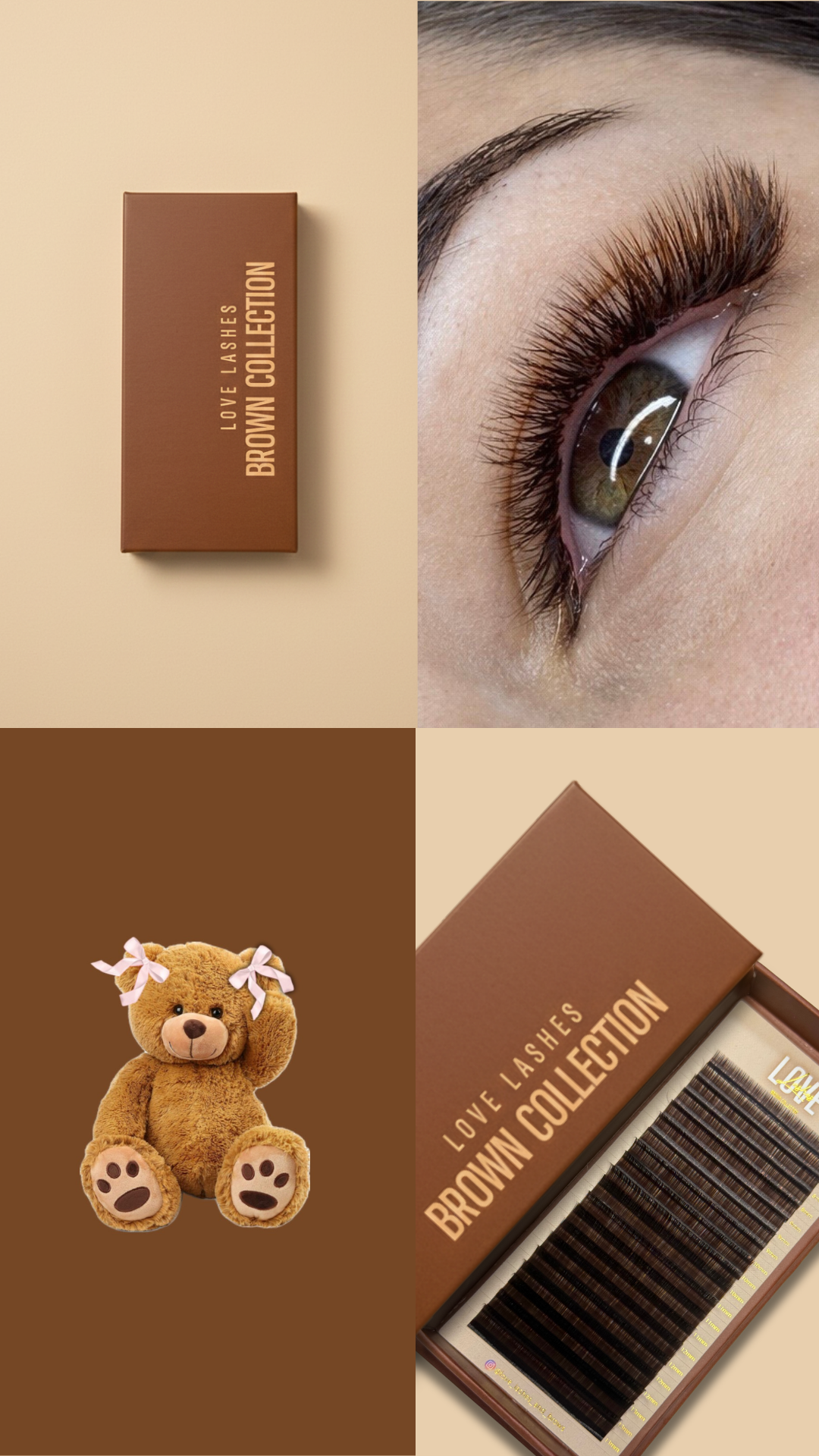 Extension ciglia Marroni